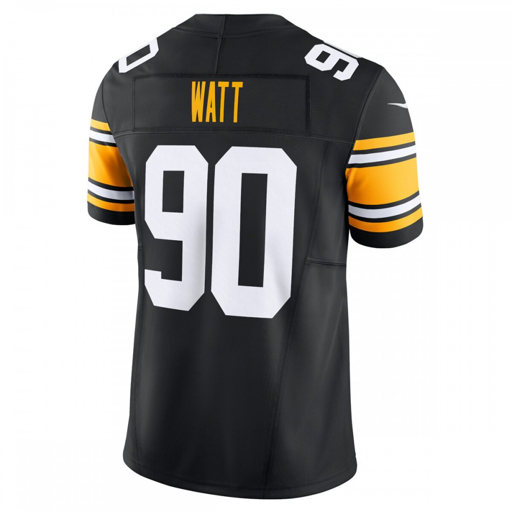T.J. Watt Pittsburgh Steelers Nike Vapor F.U.S.E. Limited Alternate 1 Jersey - Black-GridironStore